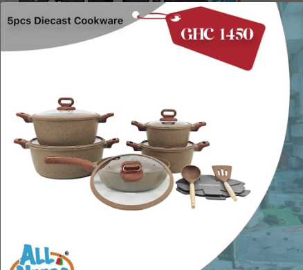 Donnor 5pcs Diecast cookware 