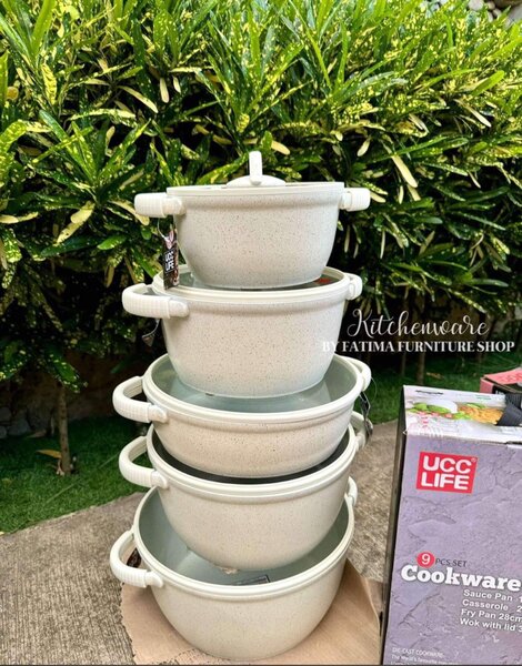 10pcs. UCC Life Granite Nonstick cookware set