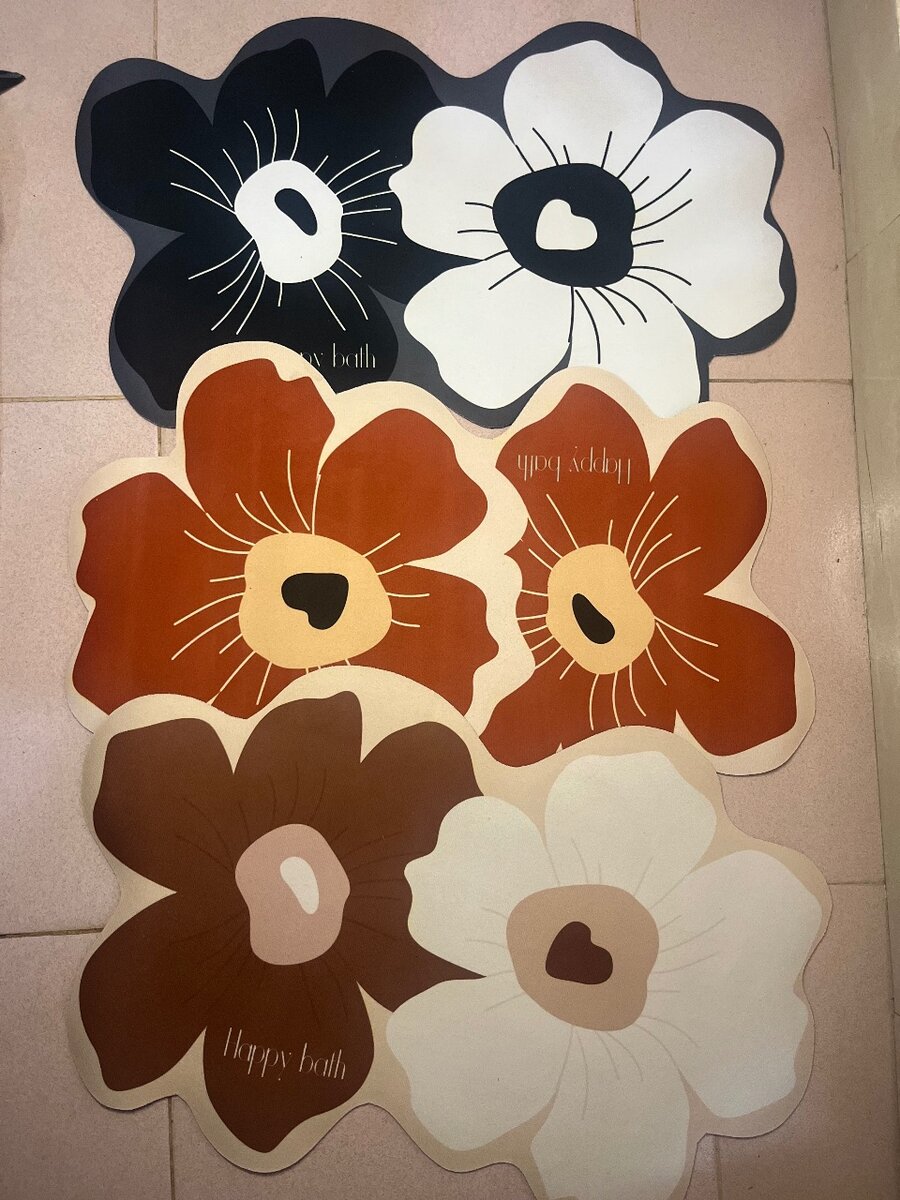 Toothpaste and Brush Holder Dispenser, Bathroom mat and Toil