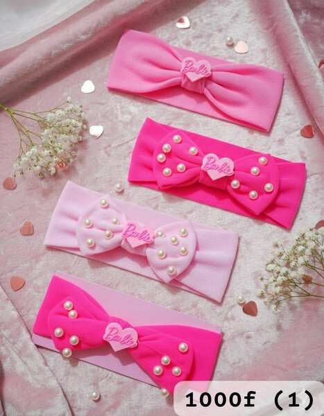 Bandeaux Barbie Perles Rose
