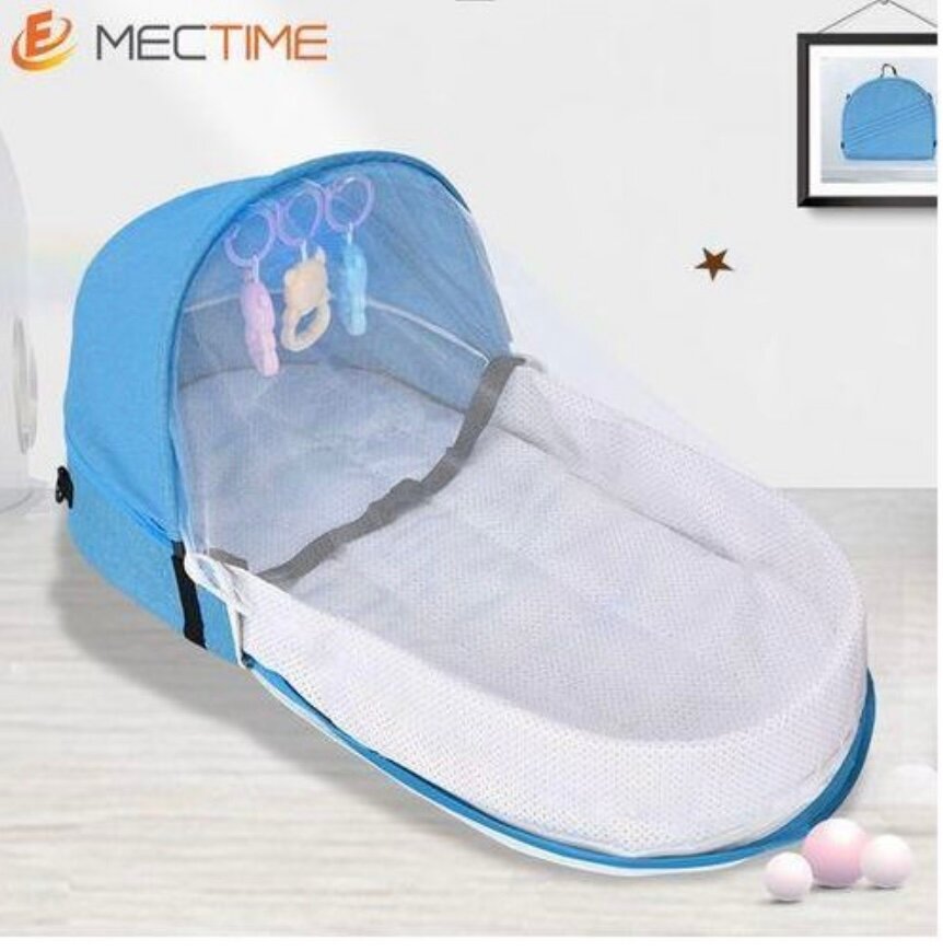 Lit bébé Mectime avec moustiquaire