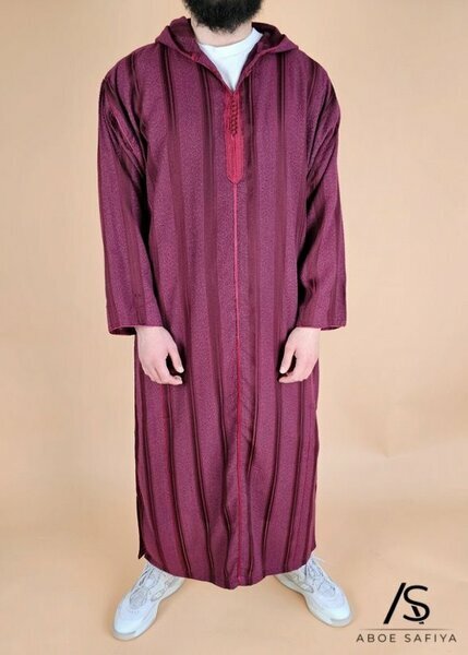 Boubou homme bordeaux