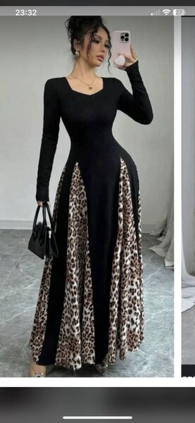 Robe élégante à motifs léopard