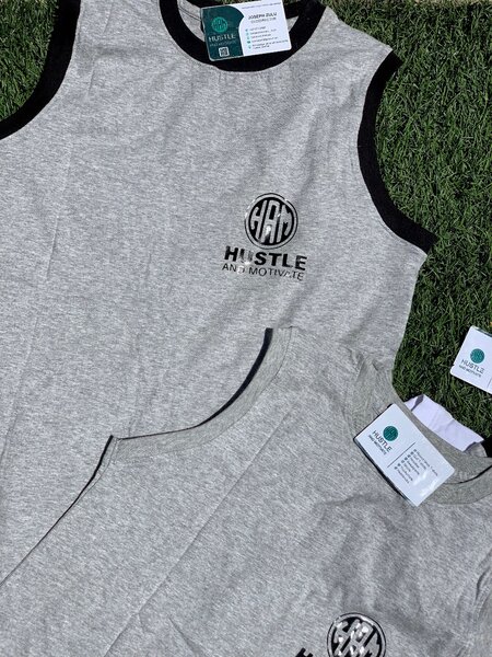 Hustle and motivate vests k100