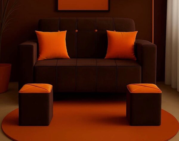 Canapé moderne avec repose-pieds