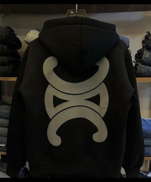 Sweat à capuche noir avec logo