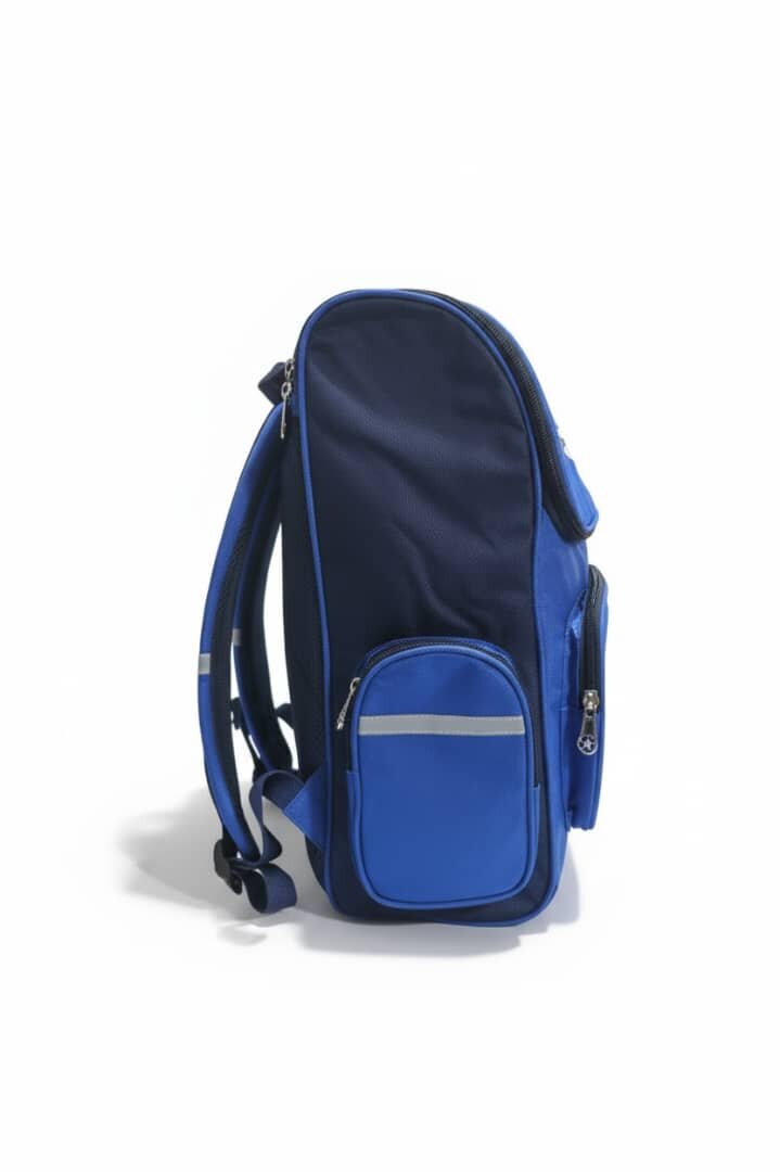 Sac à dos enfant bleu rigolo