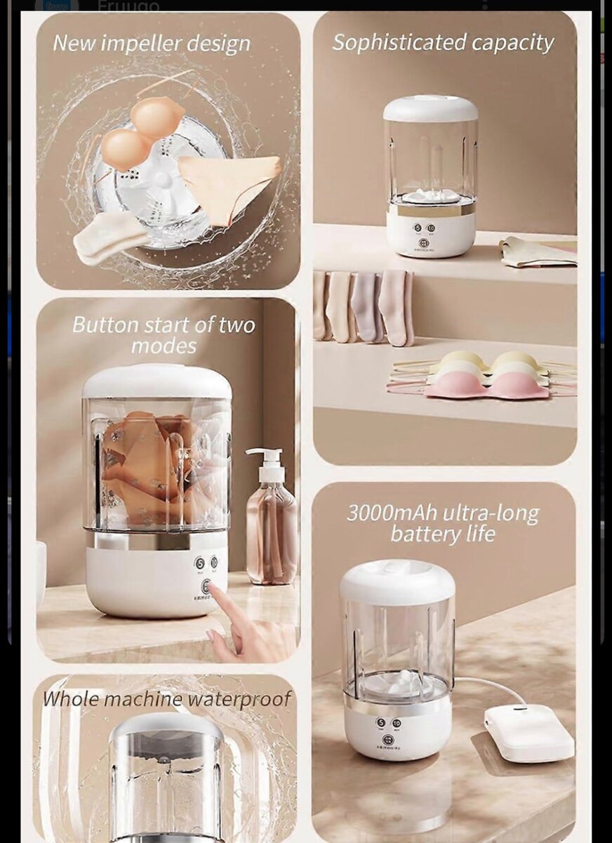 Mini lave-linge portable électrique