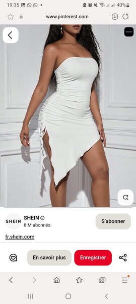 Robe élégante asymétrique