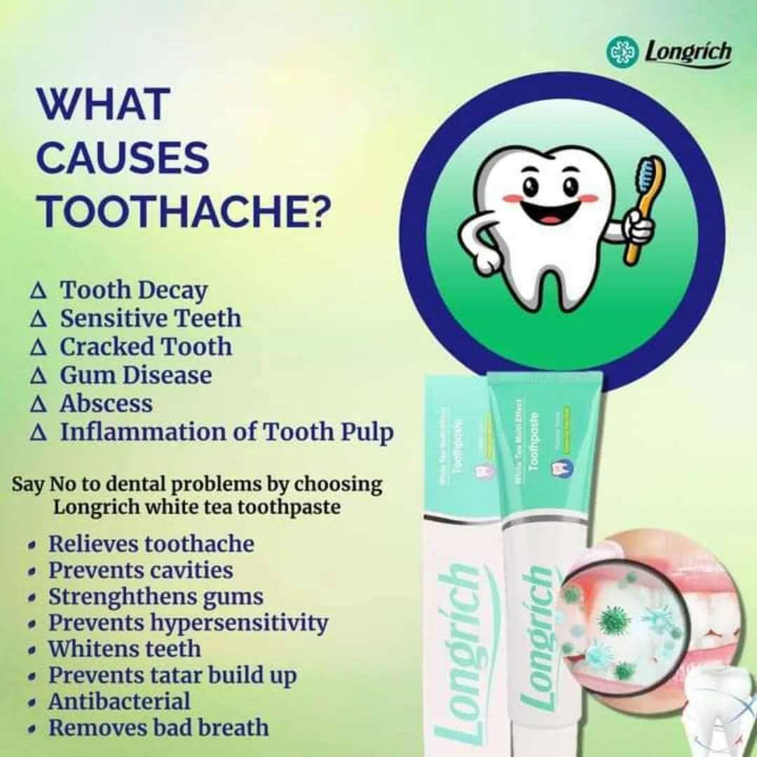 Feel fresh after brushing your teeth using longrich toothpas