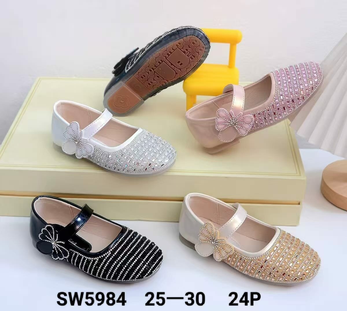 Ballerines Enfant Strass Élégantes