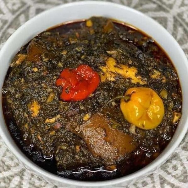 sauce feuille avec viande