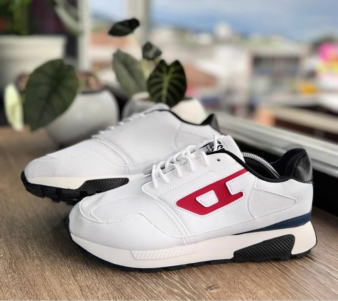 Baskets Diesel blanches homme