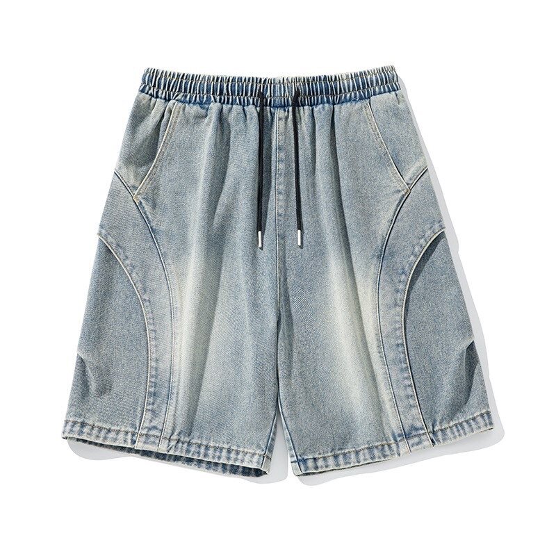 Свободные джинсовые шорты