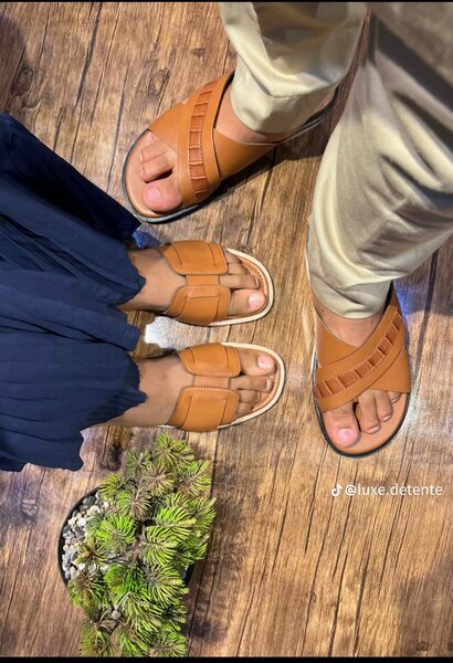 Sandales d'été élégantes pour couples