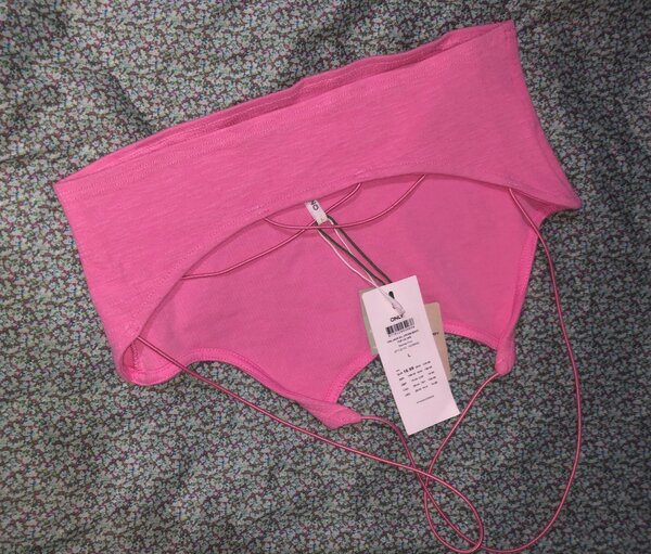 Cache-cou tricoté rose