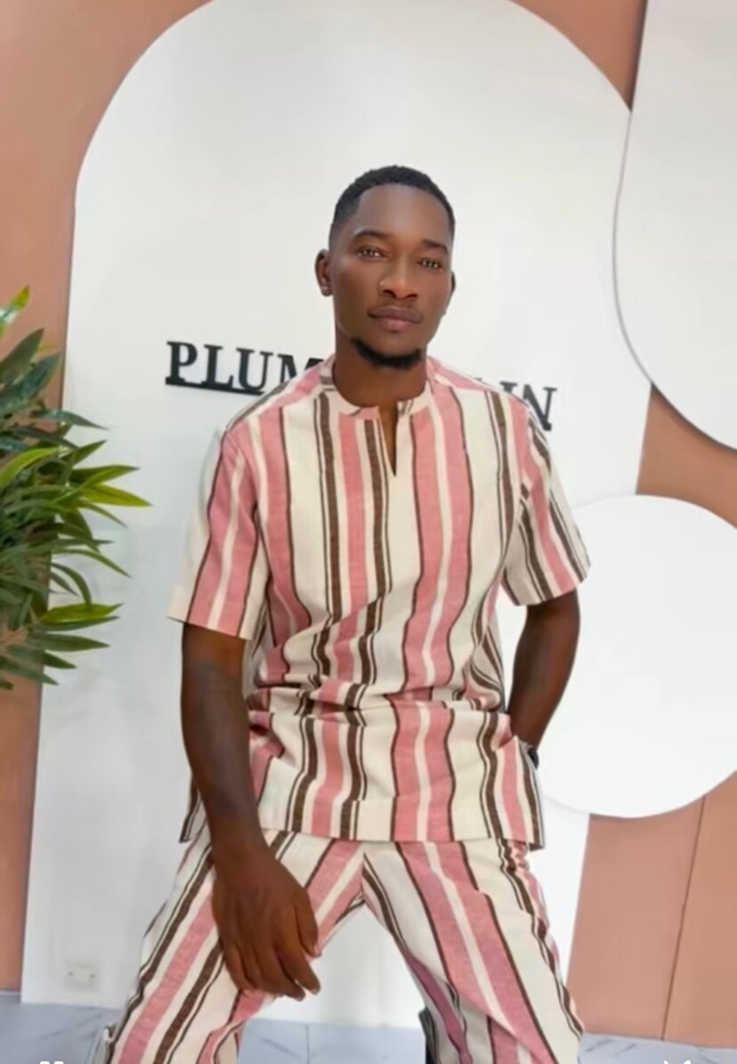 Ensemble rayé décontracté