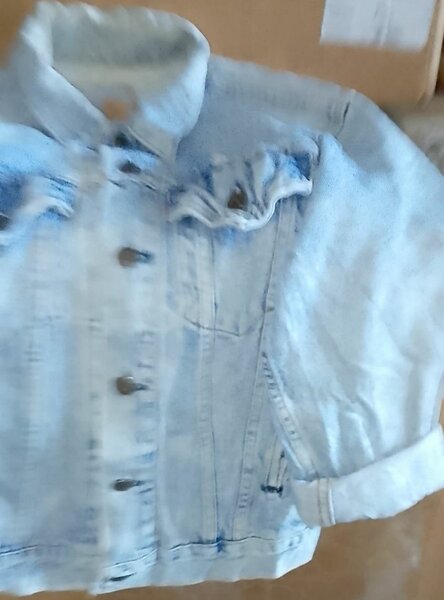 Veste en jean délavée