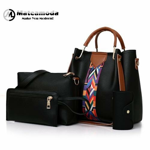 Mateamoda 4 PCS Women Bags Ladies Bags Handbags Purse Should