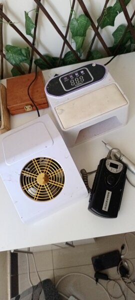 Rechargeable uv lamp, rechargeable drill and dust fun