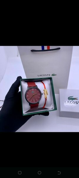Montre Lacoste rouge pour homme