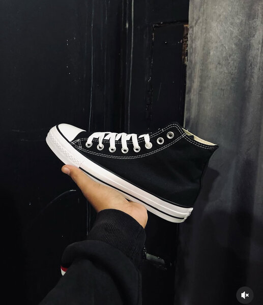 Baskets montantes noires élégantes