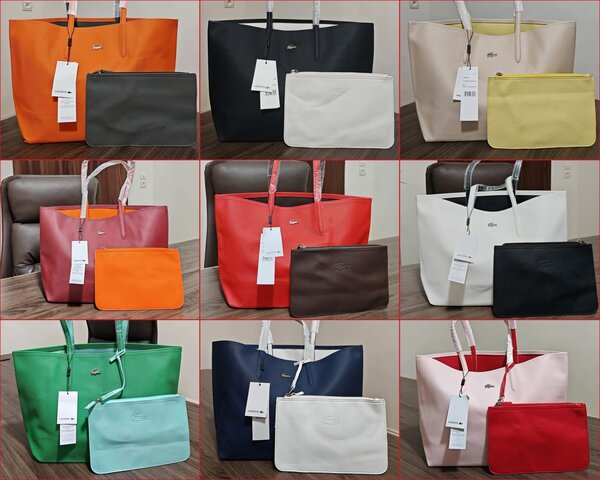 Ensemble Sac Cabas et Pochette Intérieur en Cuir