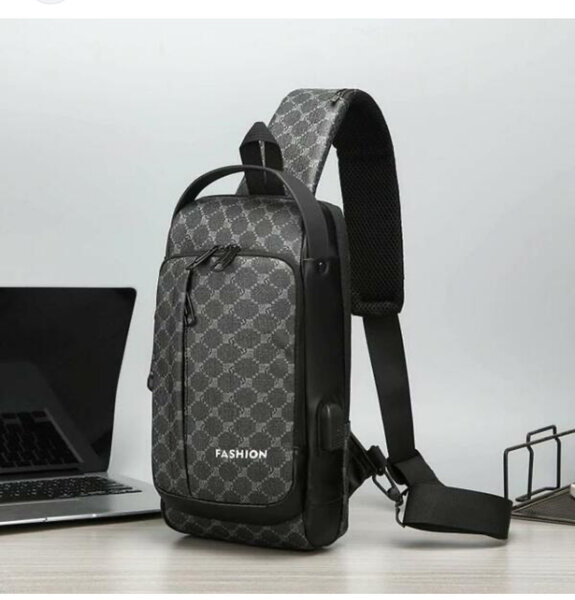 Sac à dos gris FASHION pour hommes