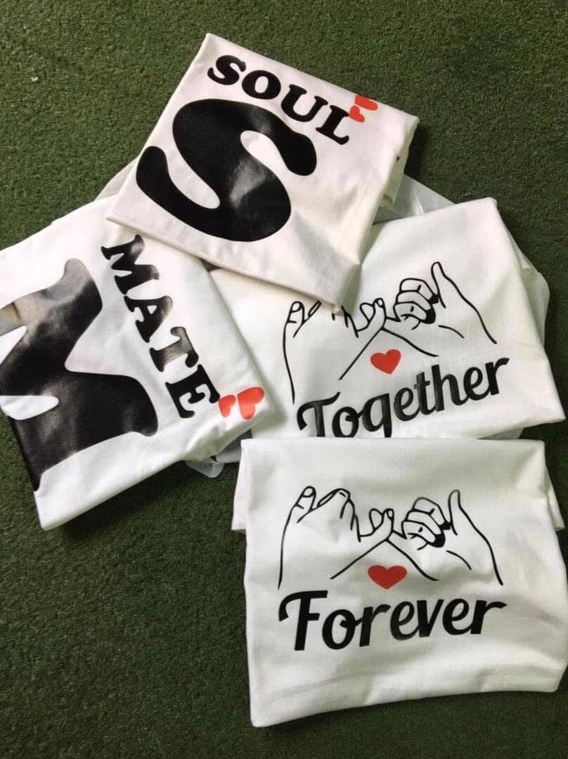 Valentines T shirts / couple T shirts