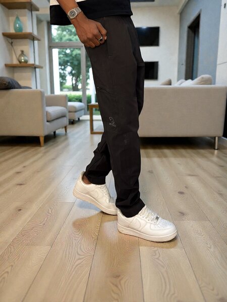 Pantalon cargo noir homme