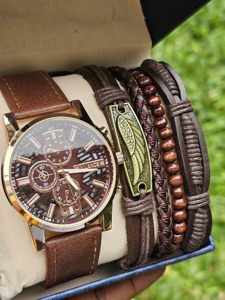 Montre Homme Cuir et Bracelets