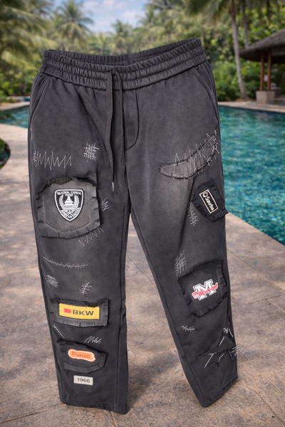 Pantalon cargo noir hommes