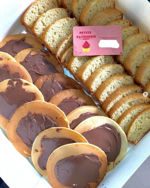 Cupcake avec des crêpes enrobées de chocolat