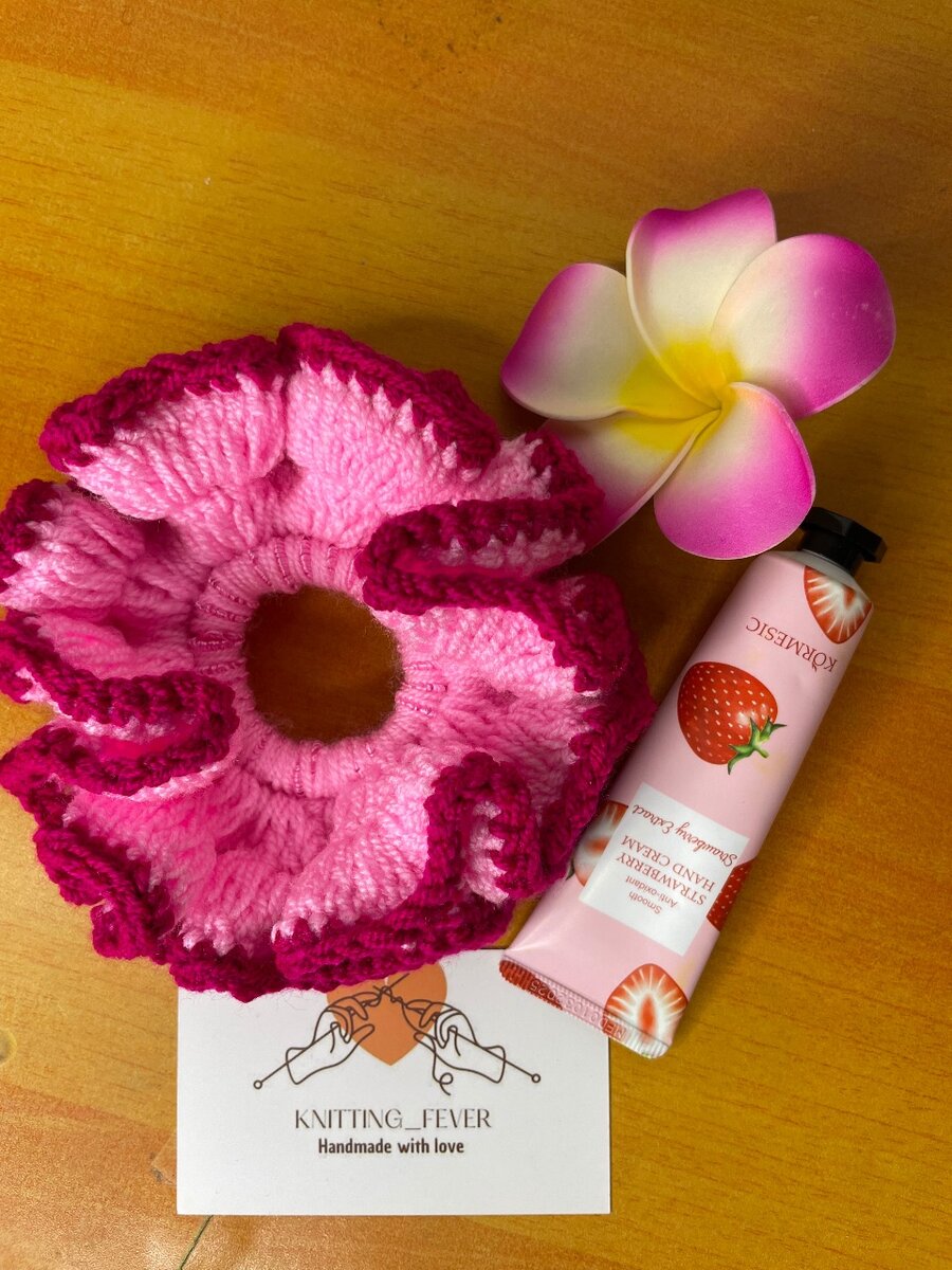 Handmade Knitted Scrunchies