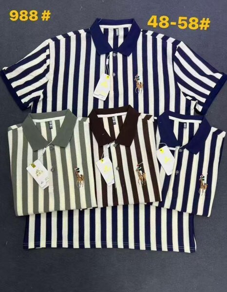 Polo rayé pour hommes