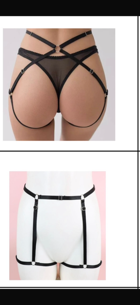 Ceinture porte-jarretelles en dentelle noire