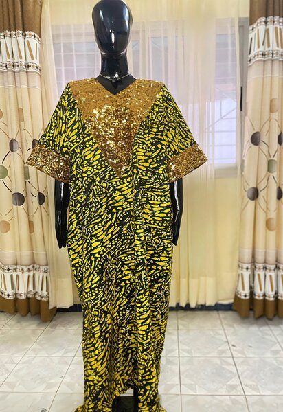 Robe boubou en pagne