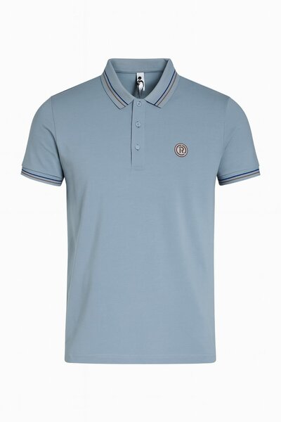 Polo homme bleu élégant