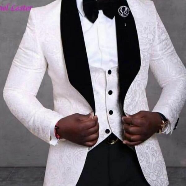 Costume pour hommes magnifique et de haute qualité blanc