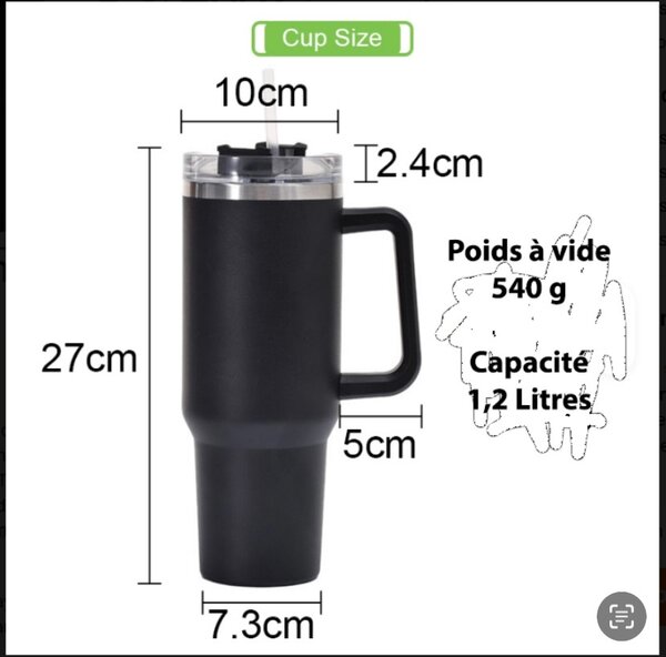 Gobelet thermos en acier inoxy