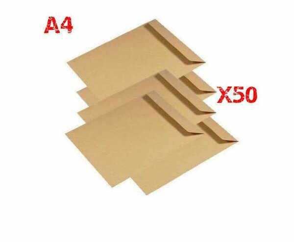 Enveloppe Kaki A4 lot de 50