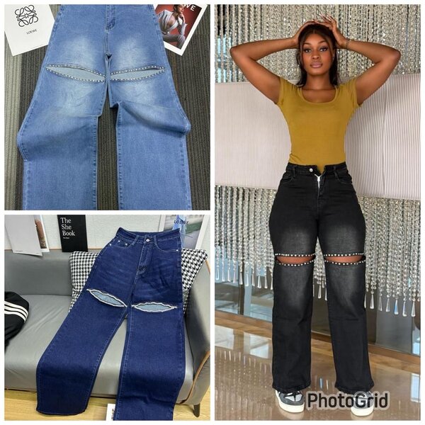 Jeans tendance déchirés