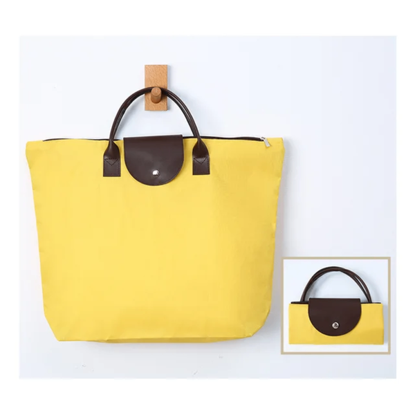 Sac pliable jaune élégant
