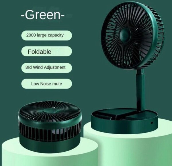 Rechargeable bed side fan