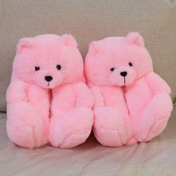 Chaussons Ours en Peluche Douce
