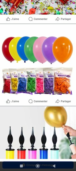 Ballons de fête multicolores