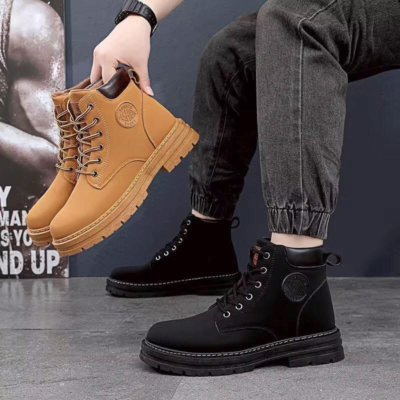 Bottes en cuir homme