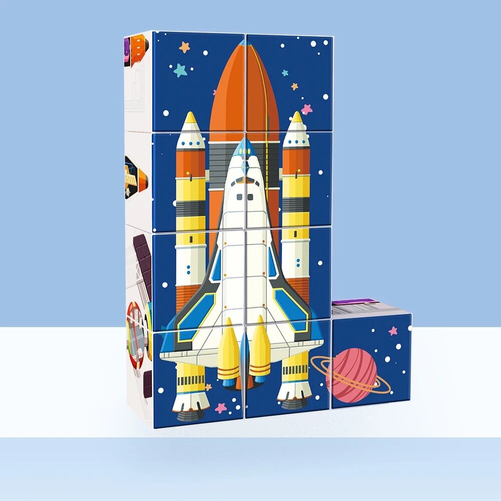 Puzzle Cubes Éducation 69 Pièces