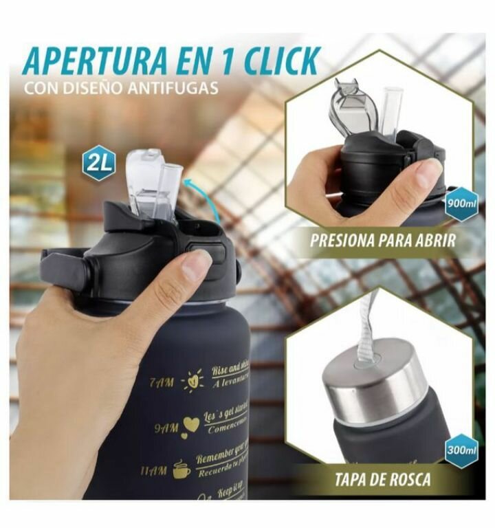 3 In 1 Color Water Bottle