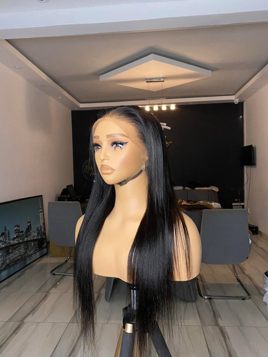 Perruque lisse qualité humaine